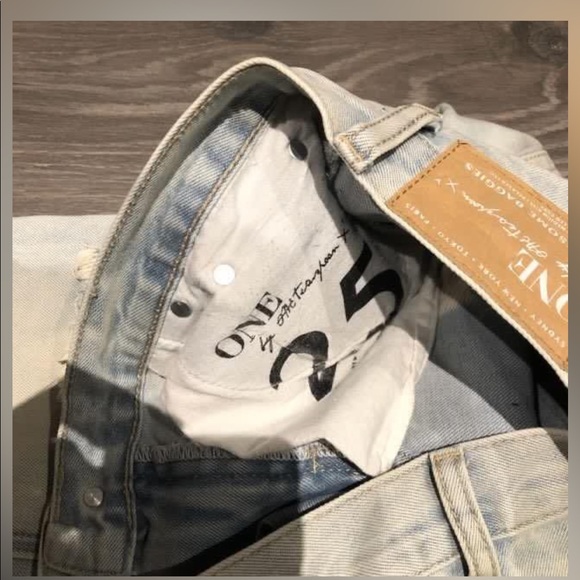One teaspoon awesome baggies light denim with rips size 25 - Picture 3 of 4